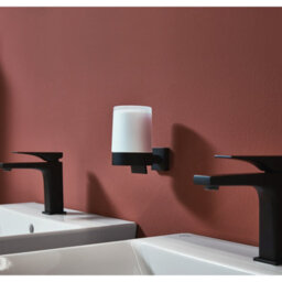 Smedbo Frosted Glass 150Ml Soap Dispenser With Square Wall Mount - thumbnail 3