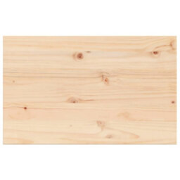 Berkfield Table Top 80X50X2.5 Cm Rectangular Solid Wood Pine - thumbnail 2