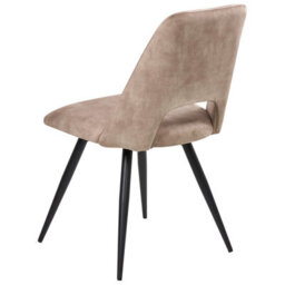 Beliani Set Of 2 Dining Chairs Swivel Hallett Velvet Beige - thumbnail 7