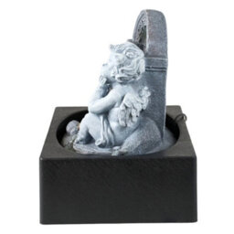 Water Fountain Rock Feature Angel Indoor Outdoor Led Waterfall Garden Decor - thumbnail 3