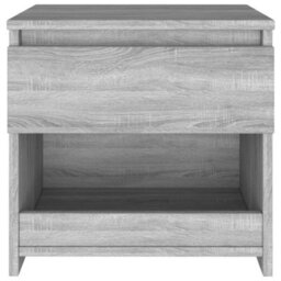 Berkfield Bedside Cabinet Grey Sonoma 40X30X39 Cm Engineered Wood - thumbnail 4