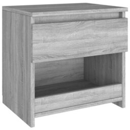Berkfield Bedside Cabinet Grey Sonoma 40X30X39 Cm Engineered Wood - thumbnail 2