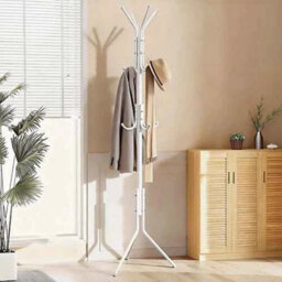 Coat Stand Floor Standing Clothes Rack 12 Hooks Umbrella Holder - thumbnail 1
