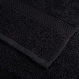 Berkfield Towels 50 Pcs Black 50 X 100 Cm Cotton - thumbnail 6