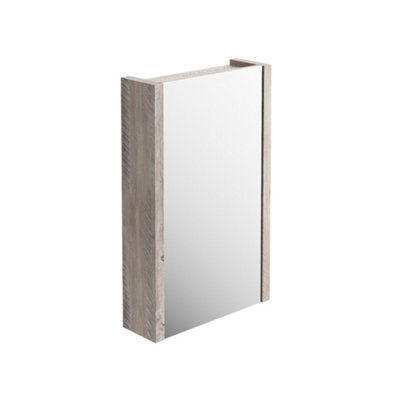 Plum&clay Walter Light Bare Wood Single Mirrored Cabinet (W)500mm - image 1