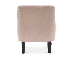 Fabric Linen Beige Buttoned Accent Chair - thumbnail 6