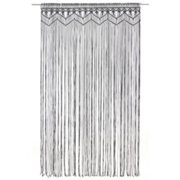 Walplus Macrame Curtain Anthracite 140X240 Cm Cotton - thumbnail 2
