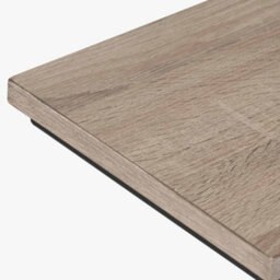 Pacific Lifestyle Soho Natural Wood Veneer And Black Metal Supper Side Table - thumbnail 8