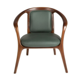 Angel Cerda Dark Green Leatherette  Armchair - thumbnail 2