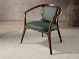 Angel Cerda Dark Green Leatherette  Armchair - thumbnail 6