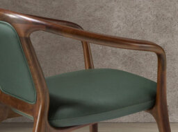 Angel Cerda Dark Green Leatherette  Armchair - thumbnail 5