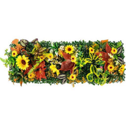 Sunflower Green Artificial Hedge Panels, Plant Wall Backdrop For Indoor & Outdoor Decor - thumbnail 5