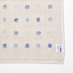 Homescapes Blue And White 100% Cotton Bath Mat Tufted Polka Dot Design, 50 X 80 Cm - thumbnail 5