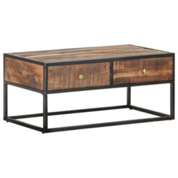 Berkfield Coffee Table 90X50X40 Cm Rough Acacia Wood - thumbnail 8