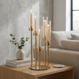 Garden Greatness Maison Tube Glass Candle Holder Centrepiece - thumbnail 1