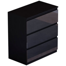 Lassic Vida Designs Glinton 3 Drawer Chest (100% Fsc), Black