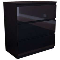 Lassic Vida Designs Glinton 3 Drawer Chest (100% Fsc), Black - thumbnail 7