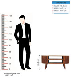 Artisan Furniture Solid Wood Cortez Chestnut Media Unit - thumbnail 9
