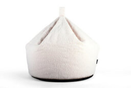 Littens Cream Teddy Boucle Bean Bag Plush Cosy Chair Seat For Kids Children 60Cm - thumbnail 2