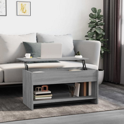 Berkfield Coffee Table Grey Sonoma 102X50X52.5 Cm Engineered Wood - image 1