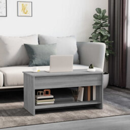 Berkfield Coffee Table Grey Sonoma 102X50X52.5 Cm Engineered Wood - thumbnail 3