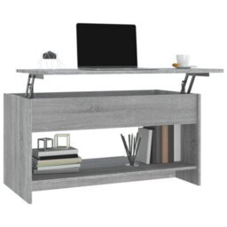 Berkfield Coffee Table Grey Sonoma 102X50X52.5 Cm Engineered Wood - thumbnail 4