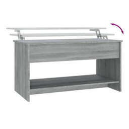 Berkfield Coffee Table Grey Sonoma 102X50X52.5 Cm Engineered Wood - thumbnail 8