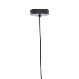Orsina Luxe Black & White Pendant Light With Brass Trim, Minimalist Hanging Light, Retro-Inspired Ceiling Fixture - thumbnail 5