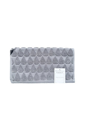 Teardrop Cotton 600Gsm Heavyweight Face Cloth Grey 2 Pack - image 1