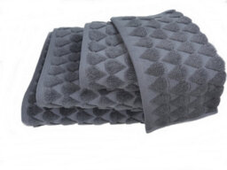 Teardrop Cotton 600Gsm Heavyweight Face Cloth Grey 2 Pack - thumbnail 2