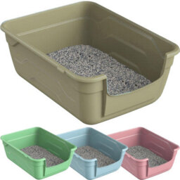 Cat Centre.Direct Cat Centre Blue Large Cat Litter Tray - High Sided Toilet Box - thumbnail 3