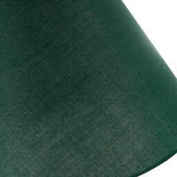 Happy Homewares Traditional 8 Inch Forest Green Cotton Fabric Coolie Lamp Shade - thumbnail 4