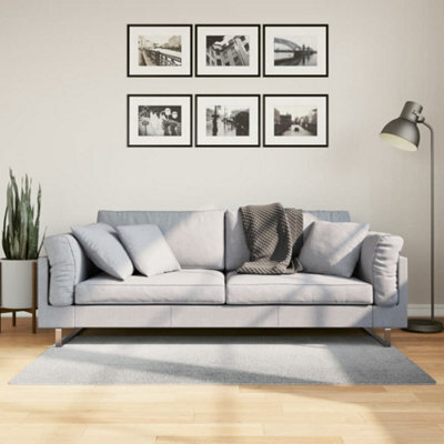 Berkfield Rug Iza Short Pile Scandinavian Look Grey 80X150 Cm - image 1