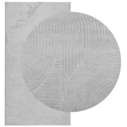 Berkfield Rug Iza Short Pile Scandinavian Look Grey 80X150 Cm - thumbnail 3