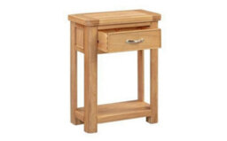 Buttercup Farm Bologna Small Console With 1 Drawer - L30 X W60 X H75 Cm - Oak - thumbnail 3