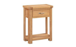 Buttercup Farm Bologna Small Console With 1 Drawer - L30 X W60 X H75 Cm - Oak - thumbnail 4