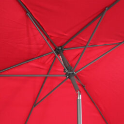 Sweeek - 2X3M Rectangular Centre Pole Parasol Touquet Red - thumbnail 5