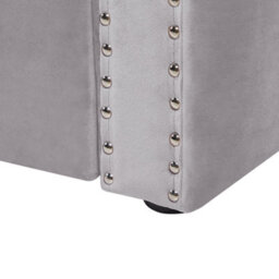 Beliani Trundle Bed Velvet Gassin 90 X 200 Cm (Eu Single) Grey - thumbnail 7