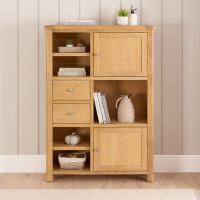 The Furniture Market Marbury Oak High Open Display Shelf Unit Bookcase - image 1
