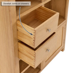 The Furniture Market Marbury Oak High Open Display Shelf Unit Bookcase - thumbnail 6
