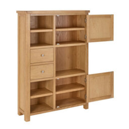 The Furniture Market Marbury Oak High Open Display Shelf Unit Bookcase - thumbnail 7