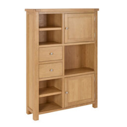 The Furniture Market Marbury Oak High Open Display Shelf Unit Bookcase - thumbnail 8