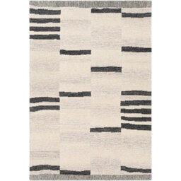 Livabliss Granada-Hand Tufted Beige Taupe Grey Wool Global Living Dining Bedroom Rug 122 X183 Cm Easy Care, Non Shedding - thumbnail 1