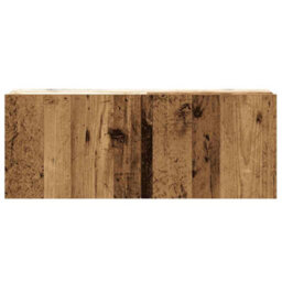 Berkfield 5 Piece Tv Cabinet Set Wall-Mounted Old Wood Engineered Wood - thumbnail 5