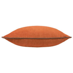 furn. Furn Meridian Velvet Feather Filled Cushion, Pumpkin/mocha, 45 X 45Cm - thumbnail 2