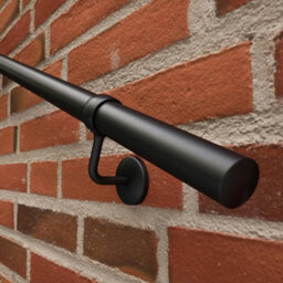 Afit 3.6M Matt Black Handrail Kit Easy Fit Includes Rails Brackets Ends,screws Premium Finish For Fast Easy No Fuss Install - thumbnail 6
