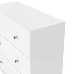 Wyld Haus Tainan White 3-Drawer Wood Chest, Compact 724 X 301 X 683 mm - thumbnail 7
