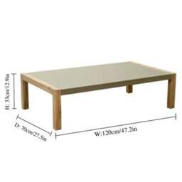 Dibor 4-Piece Wooden Outdoor Garden Sofa Set Natural Wood Patio Furniture With Cushions And Coffee Table - thumbnail 8