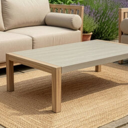 Dibor 4-Piece Wooden Outdoor Garden Sofa Set Natural Wood Patio Furniture With Cushions And Coffee Table - thumbnail 4