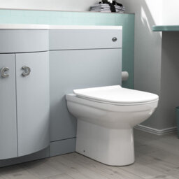 Nes Home 1100mm Matte Grey Left Hand Basin Vanity, Wc Unit & Back To Wall Toilet - thumbnail 4
